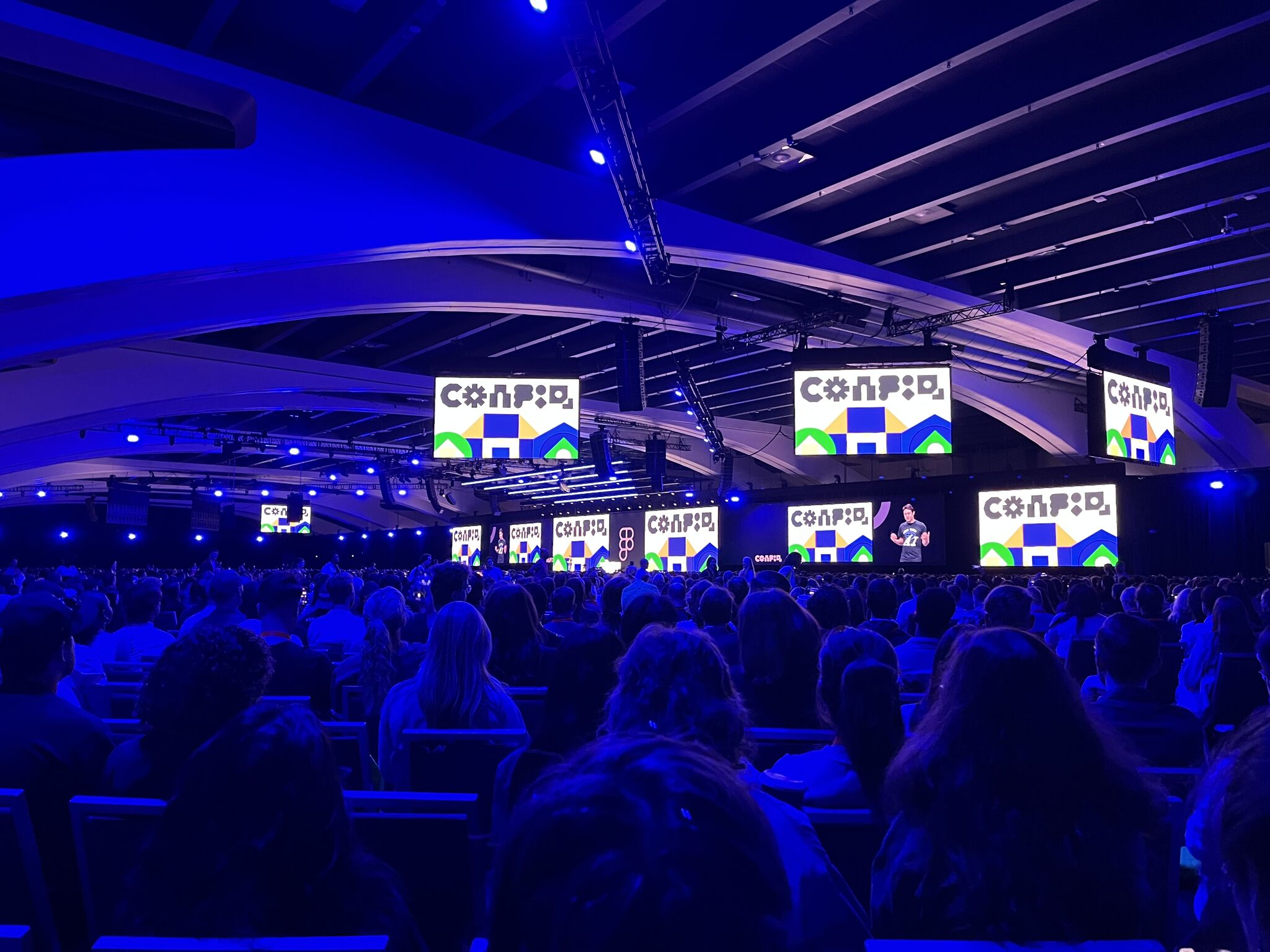 The Figma Config stage from the audience at Moscone